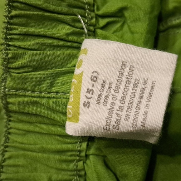 Crazy 8 green girls shorts size 5/6 - Picture 3 of 3